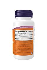 Now Foods Quercetin with Bromelain supplement bottle showing supplement facts and serving information.