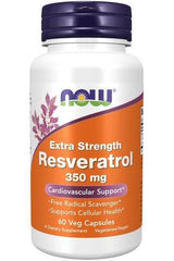 NOW Foods - Resveratrol, Extra Strength 350mg - 60 vcaps - Nutri.se
