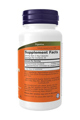 Now Foods Saccharomyces Boulardii probiotic supplement bottle with supplement facts and serving details.