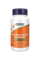 Now Foods Saccharomyces Boulardii 60 Veg Capsules, probiotic support for intestinal health and occasional diarrhea.