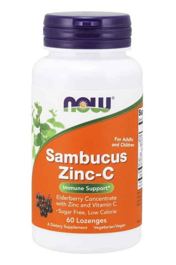 NOW Foods - Sambucus Zinc-C - 60 lozenges