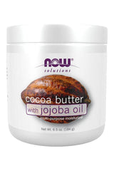 Now Foods Cocoa Butter with Jojoba Oil 192g, a multi-purpose moisturizer for dry skin and hair.