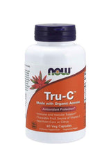 Now Foods Tru-C 60 Veg Capsules with organic Acerola for immune and vascular support, high in vitamin C.