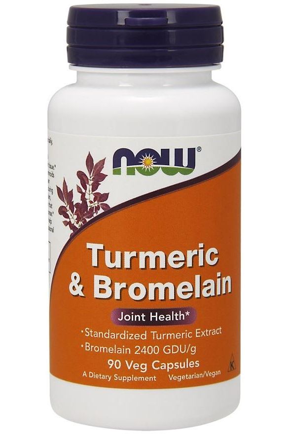 NOW Foods - Turmeric & Bromelain - 90 vcaps - Nutri.se