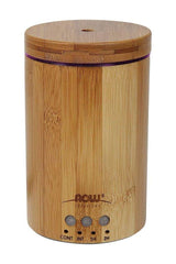 NOW Solutions Real Bamboo Ultrasonic Essential Oil Diffuser with controls and wood finish.
