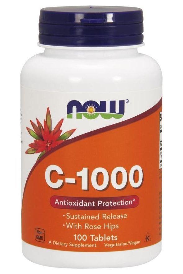 NOW Foods - Vitamin C-1000 with Rose Hips - Susteined Release - Nutri.se