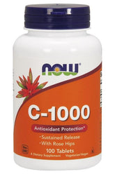 NOW Foods - Vitamin C-1000 with Rose Hips - Susteined Release - Nutri.se