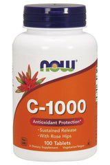 NOW Foods - Vitamin C-1000 with Rose Hips - Susteined Release - Nutri.se