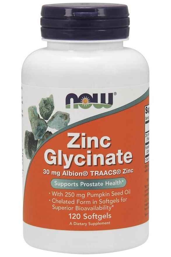 NOW Foods - Zinc Glycinate - 120 softgels