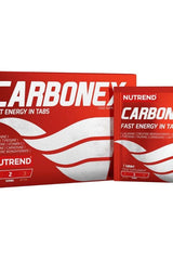 Nutrend Carbonex energy tablets packaging for immediate energy boost, 12 tabs, fast-acting nutritional support.