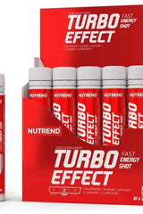 Nutrend Turbo Effect Shot pack of 10 energy shots for quick energy boost during high-intensity activities.