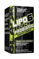 NUTREX - Lipo-6 Black Probiotic - 30 delayed-release caps