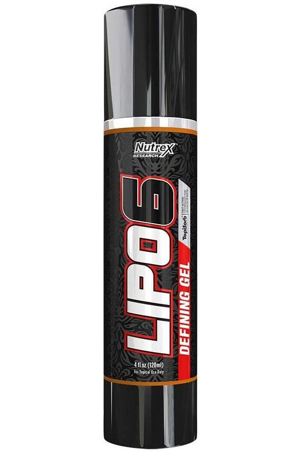 NUTREX Lipo 6 Defining Gel tube for targeted fat reduction and increased thermogenesis.