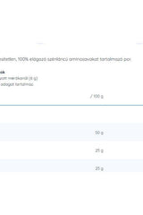 Nutrition label of Nutriversum BCAA 2:1:1 showing amino acid content per 100g.