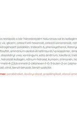 Ingredient list for Nutriversum Collagen + Hyaluron Cream showing moisturizing components.