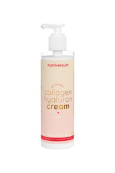Nutriversum collagen hyaluron cream for women, 200 ml bottle, hydrating and nourishing skincare.