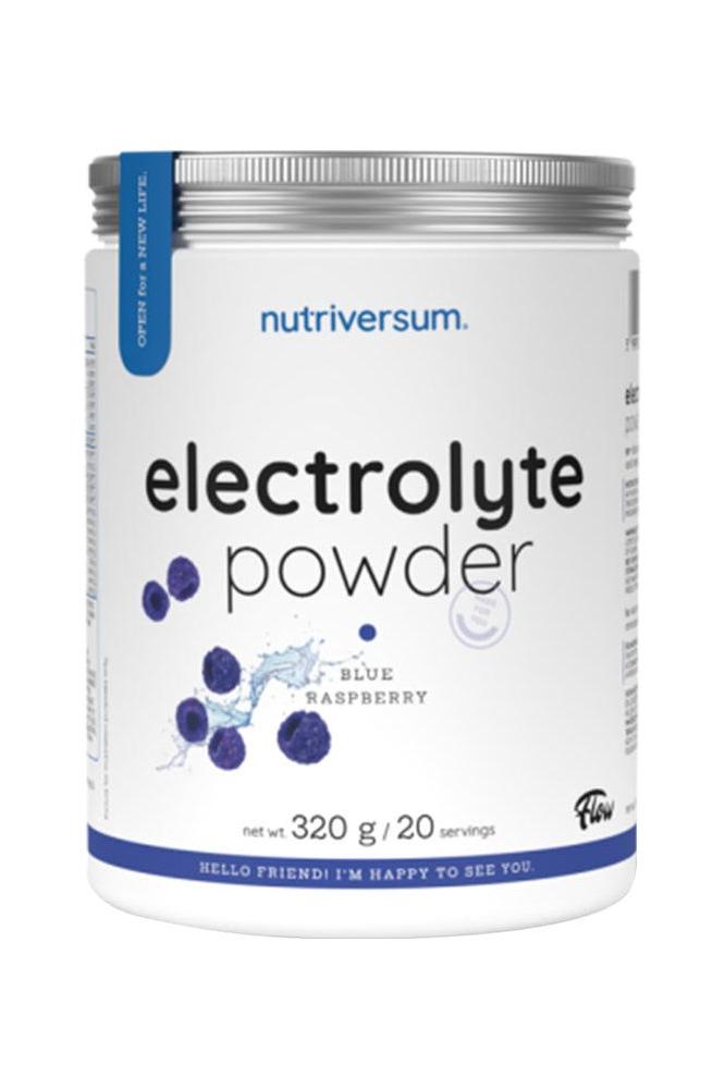 Nutriversum Electrolyte Powder in Blue Raspberry flavor, 320g, provides hydration support for active lifestyles.