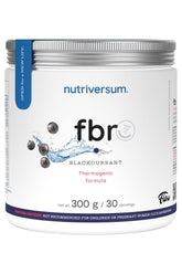 Nutriversum FBR Blackcurrant 300g jar, thermogenic formula for appetite control and fat burning.