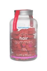Nutriversum Hair Gummies for women in Wild Berry flavor, 60 gummies for healthy hair support.