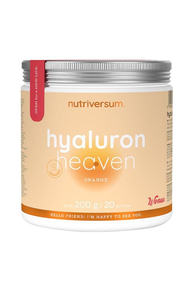 Nutriversum Hyaluron Heaven Orange supplement for women, 200 g, featuring a high concentration of active ingredients.