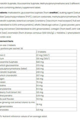 Nutriversum Joint Guard supplement facts and ingredient list for joint health support, 30 packs.