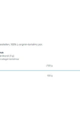 Nutriversum L-Arginine unflavored powder nutritional information and serving size.
