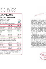 Nutriversum Liquid MSM+C Hyaluron Collagen nutrition facts and ingredients list.