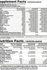 Nutriversum Multi Powder - VITA supplement and nutrition facts label with detailed ingredient information.