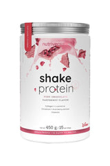 Nutriversum Shake Protein for Women in Rusty Chocolate Raspberry flavor, 450g container with 15 servings.