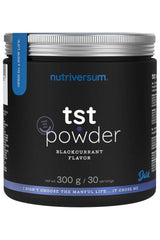 Nutriversum TST Powder in Blackcurrant flavor, 300 g container, ideal for women's health support.
