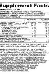 Nutriversum Vegan Collagen Support supplement facts displaying ingredients and nutritional information.