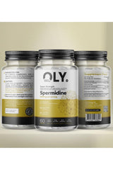 Oly Spermidine Super Strength 60 vcaps, supports liver health and cognitive function, vegan and gluten-free.