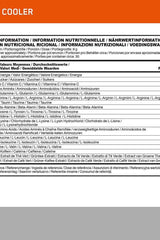 Nutritional information table for Optimum Nutrition Essential AMIN.O. Energy with amino acids and caffeine details.