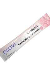 Osavi collagen supplement for hair, skin, and nails in single serving sachet.