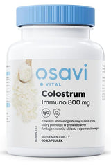 Osavi Colostrum Immuno supplement in a capsule bottle for immune support and gut health.