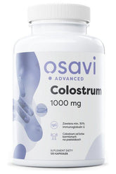 Osavi Colostrum supplement, 1000 mg, 120 capsules, supports immune health and gut wellness.