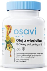 Osavi Evening Primrose Oil capsules, 1800 mg with Vitamins A and E for skin health, 60 count.