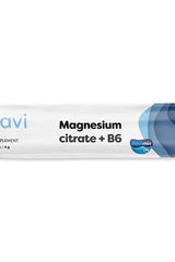 Osavi Magnesium Citrate + B6 supplement, 400 mg, supports energy metabolism and muscle function.