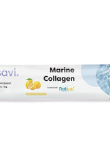 Osavi Marine Collagen supplement packaging featuring lemon flavor and Naticol logo.