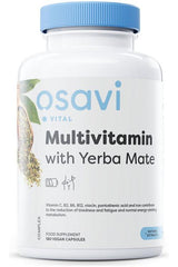 Osavi Multivitamin with Yerba Mate, 180 vegan capsules, supports energy and immune system.