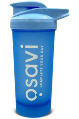 Osavi shaker in blue, 700 ml, perfect for mixing drinks with powders like collagen or inulin.