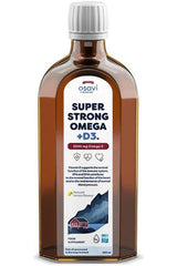 Osavi Super Strong Omega + D3, 3500 mg Omega-3 oil supplement for heart, brain and immune support.