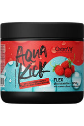 OstroVit Aqua Kick Flex 300g with wild strawberry flavor for hydration and muscle recovery.