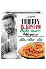 OstroVit Chicken in Tuscan style sauce with pasta – healthy, high-protein meal, perfect for a quick and tasty dinner.