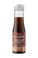 OstroVit Chocolate & Hazelnut Flavoured Sauce 300g, sugar-free and vegan-friendly, perfect for low-calorie diets.