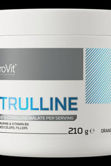 OstroVit Citrulline 210g container with L-Citrulline Malate for workouts, no fillers or additives.