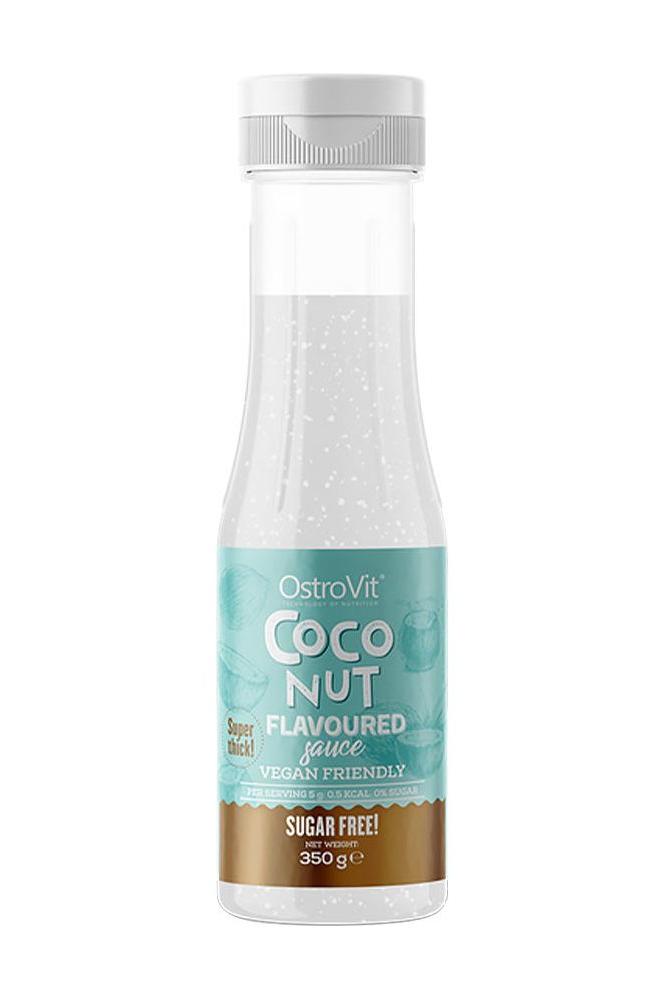 OstroVit Coconut Flavoured Sauce in a 350g bottle, sugar-free, low calorie, vegan-friendly
