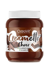 OstroVit Creametto Choco spread jar, no added sugar, palm oil-free, healthy alternative.
