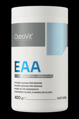 OstroVit EAA Natural 400g container with essential amino acids and no added colors or fillers.