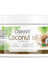 OstroVit Extra Virgin Coconut Oil - 400g, 100% natural, cold-pressed, supports health and beauty.